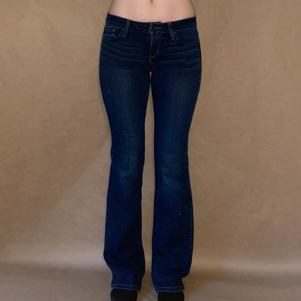Joe's dark blue skinny bootcut jeans